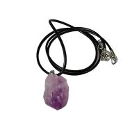 Amethyst Pendant, with Tibetan Style, irregular, purple, 10-30mm, Sold By PC