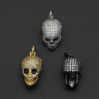 Cubic Zirconia Micro Pave Brass Pendant, micro pave cubic zirconia, more colors for choice, Sold By PC