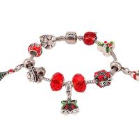 European Bracelet Zinc Alloy with Crystal plated for woman & enamel mixed colors Sold By PC