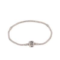 European Bracelet Zinc Alloy plated for woman silver color Sold By PC