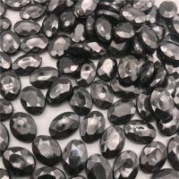 Acryl Schmuck Perlen, oval, Spritzgießen, DIY & facettierte, keine, 13x18x6mm, ca. 520PCs/Tasche, verkauft von Tasche