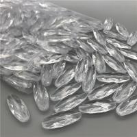 Transparent Acrylic Beads, Oval, injection moulding, DIY & faceted, clear, 15x40mm, Approx 160PCs/Bag, Sold By Bag