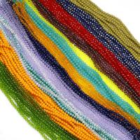 Kristall-Perlen, Kristall, DIY & facettierte, mehrere Farben vorhanden, 3mm, ca. 122PCs/Strang, verkauft von Strang