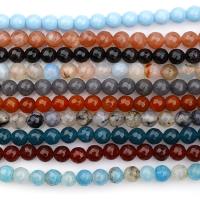 Perles bijoux en pierres gemmes, Pierre naturelle, Rond, DIY & facettes, plus de couleurs à choisir, 8mm, Environ 48PC/brin, Vendu par brin