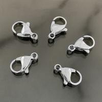 Stainless Steel Lobster Claw Clasp 304 Stainless Steel Vacuum Ion Plating polished & DIY original color Sold By Bag
