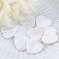 الراتنج قلادة, قلب, مجوهرات الموضة & ديي & للجنسين, أبيض, 19x19mm, تباع بواسطة PC