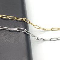 Nehrđajući čelik nakit lanac, 304 nehrđajućeg čelika, modni nakit & možete DIY & bez spolne razlike, više boja za izbor, 12x4x1mm, 5m/Torba, Prodano By Torba
