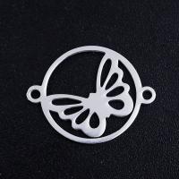 Stainless Steel Connector 201 Stainless Steel Butterfly Vacuum Ion Plating fashion jewelry & polished & DIY & Unisex Sold By Bag