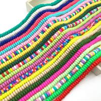 Polymer Ton Perlen , Abakus,Rechenbrett, handgemacht, DIY, keine, 4x7mm, ca. 110PCs/Strang, verkauft per ca. 15 ZollInch Strang