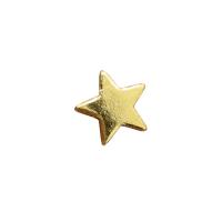 Brass Spacer Beads, Star, gold color plated, DIY, golden, nickel, lead & cadmium free, 7mm, Sold By PC
