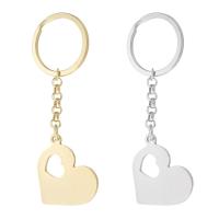 Stainless Steel Key Clasp 304 Stainless Steel Heart plated hollow 92mm Sold By Set