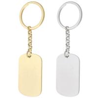 Stainless Steel Key Clasp, 304 Stainless Steel, Rectangle, plated, more colors for choice, 101mm, Sold By Set