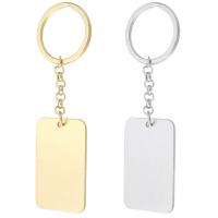 Stainless Steel Key Clasp 304 Stainless Steel Rectangle plated 102mm Sold By Set