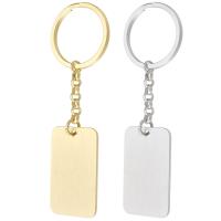 Stainless Steel Key Clasp, 304 Stainless Steel, Rectangle, plated, more colors for choice, 98mm, Sold By Set