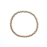 Stainless Steel Jewelry Bracelet, 303 Stainless Steel, Vacuum Ion Plating, different size for choice & for woman, golden, Length:Approx 6.8 Inch, Sold By PC