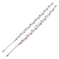 Stainless Steel Jewelry Bracelet, 303 Stainless Steel, Vacuum Ion Plating, different size for choice & for woman, more colors for choice, Length:Approx 6.1 Inch, Sold By PC