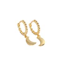 925 Sterling Silver Huggie Hoop Drop Earring plated for woman Sold By Pair