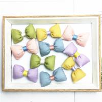 Hair Accessories DIY Findings, Cloth, Bowknot, handmade, more colors for choice, 40x60mm, 100PCs/Bag, Sold By Bag