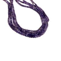Natürliche Amethyst Perlen, rund, DIY & facettierte, violett, verkauft per 38 cm Strang
