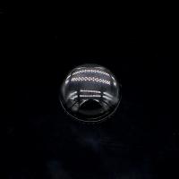 Glass Globe Cover Vial, plated, white, 20mm, 100PCs/Bag, Sold By Bag