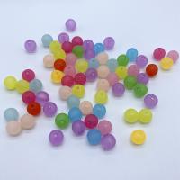 Frosted Acrylic Beads, plated, DIY, more colors for choice, Sold By Bag