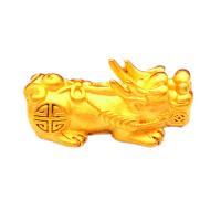 Brass Jewelry Beads Fabulous Wild Beast plated golden Sold By PC