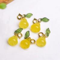 Yellow Agate Pendant with Zinc Alloy mixed colors Sold By PC