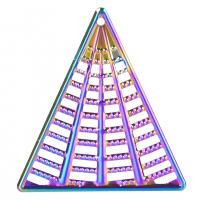 Zinc Alloy Pendants colorful plated Unisex multi-colored Length 50 cm Sold By PC