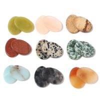 Natural Gemstone Cabochons, Natural Stone, polished, more colors for choice, 13x18mm, Sold By PC