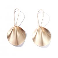 Pär Hoop Drop örhänge, Zink Alloy, mode smycken & för kvinna, gyllene, 70x35mm, Säljs av Par