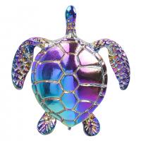 Zinc Alloy Animal Pendants Turtle colorful plated Unisex nickel lead & cadmium free Length Approx 19.69 Inch Sold By PC