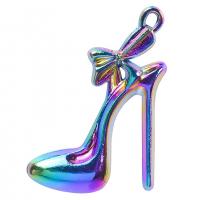 Zinc Alloy Pendants Shoes colorful plated & for woman nickel lead & cadmium free Length Approx 19.69 Inch Sold By PC