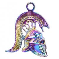 Zinc Alloy Pendants Helmet colorful plated Unisex nickel lead & cadmium free Length Approx 19.69 Inch Sold By PC