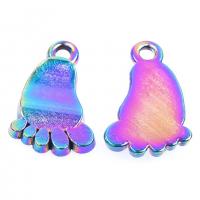 Zinc Alloy Pendants Foot colorful plated & for man nickel lead & cadmium free Length Approx 19.69 Inch Sold By PC