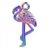Zinc Alloy Animal Pendants Bird colorful plated Unisex nickel lead & cadmium free Length Approx 19.69 Inch Sold By PC