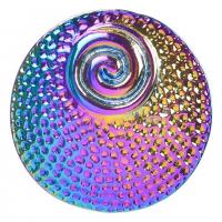 Zinc Alloy Pendants Round colorful plated Unisex nickel lead & cadmium free Length Approx 19.69 Inch Sold By PC