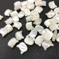 Natural White Shell gyöngyök, Macska, kézi, DIY, fehér, 8x10mm, Által értékesített PC