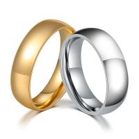 Bague en acier inoxydable, Acier inoxydable 304, forme d'anneau, bijoux de mode & poli & unisexe & normes différentes pour le choix, plus de couleurs à choisir, Vendu par PC
