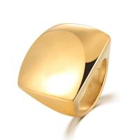 Stainless Steel Finger Ring 304 Stainless Steel ring shape gold color plated fashion jewelry & polished & for woman golden Sold By PC
