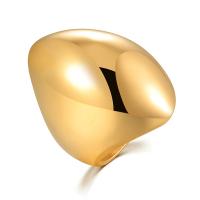 Edelstahl Ringe, 304 Edelstahl, Ringform, Modeschmuck & poliert & unisex & verschiedene Größen vorhanden, goldfarben, verkauft von PC