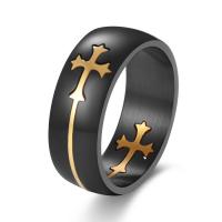 Ring Finger ze stali nierdzewnej, Stal nierdzewna 304, kształt pierścienia, biżuteria moda & polerowane & różnej wielkości do wyboru & dla człowieka, dostępnych więcej kolorów, sprzedane przez PC