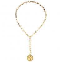 Edelstahl Schmuck Halskette, 304 Edelstahl, Modeschmuck & für Frau, keine, 22mm,7mm, Länge:ca. 23.63 ZollInch, verkauft von PC