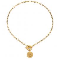 Edelstahl Schmuck Halskette, 304 Edelstahl, Modeschmuck & für Frau, keine, 19*22mm,4mm, Länge:ca. 19.69 ZollInch, verkauft von PC