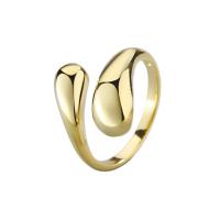 Brass δάχτυλο του δακτυλίου, Ορείχαλκος, Γύρος, επιχρυσωμένο, Ρυθμιζόμενο & κοσμήματα μόδας, περισσότερα χρώματα για την επιλογή, νικέλιο, μόλυβδο και κάδμιο ελεύθεροι, 17.30mm, Sold Με PC