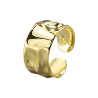 Brass Finger Ring Round plated Adjustable & fashion jewelry & Unisex nickel lead & cadmium free 16.50mm Sold By PC