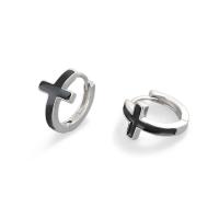 Brass Huggie Hoop Earring Round plated fashion jewelry & epoxy gel nickel lead & cadmium free Sold By Pair