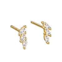 Cubic Zirconia Micro Pave Brass Earring, plated, fashion jewelry & micro pave cubic zirconia & for woman, more colors for choice, nickel, lead & cadmium free, 2.80x8mm, Sold By Pair