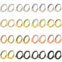 Brass Huggie Hoop Earring Finding, plated, different styles for choice & with rhinestone, nickel, lead & cadmium free, 10Pairs/Lot, Sold By Lot