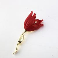 Tibetan Style Brooches, Flower, gold color plated, for woman, more colors for choice, nickel, lead & cadmium free, 80x30mm, 10PCs/Lot, Sold By Lot