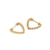 925 Sterling Silver Huggie Hoop Earring Heart plated for woman Sold By Pair